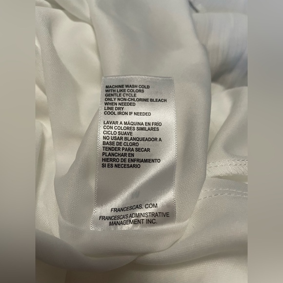 NWT Francesca's Collections A-Line‎ Maxi Skirt Medium White - Picture 7 of 8